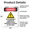 Signmission No Flammable Liquids Danger Sign, Vinyl Decal, 10in W x 14in L, 2PK OS-2PACK-DS-D-1014-V-1466 - alternate 3